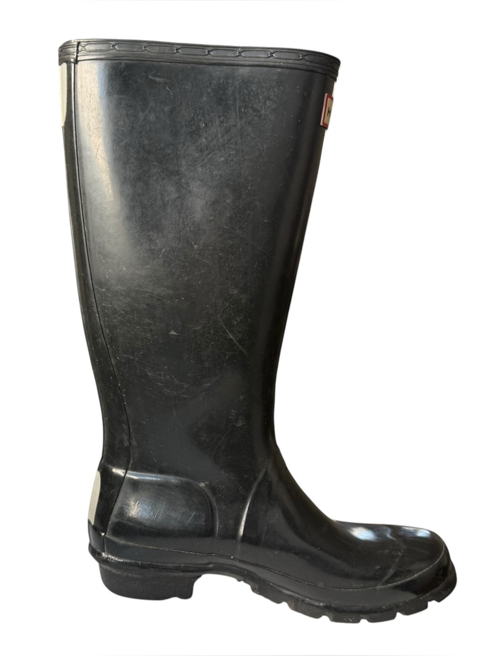 Hunter Kids Original Gloss Tall Rain Boots Big Kids 4 M / 5 F Black Waterproof - Picture 8 of 16